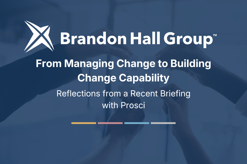 Brandon Hall Group Prosci coverage 2026