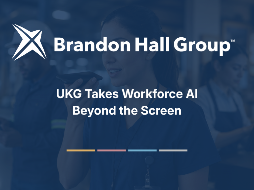 UKG Takes Workforce AI Beyond the Screen